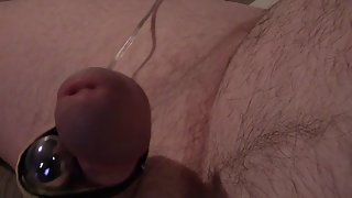 Vibro on shaft of my cock to make me climax