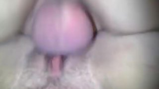 Fucking my girlfriends pussy in doggie with vibing cockring on