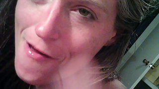 Angel sucking erect cock pov housewife oral sex