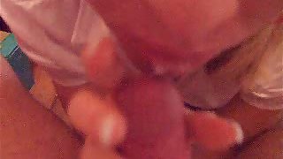 Dirty whore gf on her knees giving oral luving with cumshot