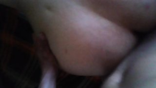 Hefty cum in my wife bootie and squealing