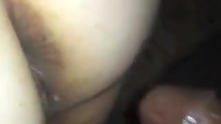 Black man sausage anal to vag and cum on her
