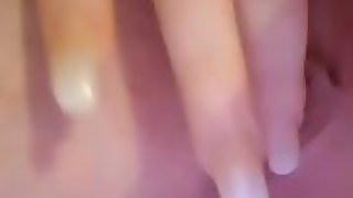 My girl massaging herself to orgasm