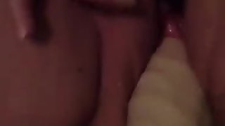 Diana and her ample plaything deep in her cock-squeezing labia