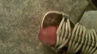 Semen on my wife shoes fucking a shoe sole and boot fetish porno