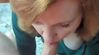 Horny Wife Sucks on Cam Swallows cam