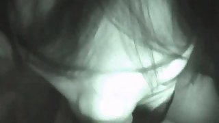 Night vision camera japanese girl fellatio and pummel pov home sex