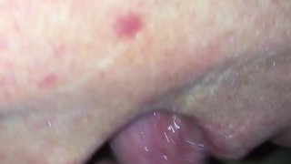 Wifey sucking my cock for more cum.