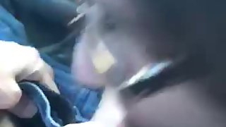 Fuckslut tiffany soto gives a blowjob in a car