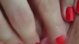 Wife s pussy is running in rivulets during masturbation with a but plug in her a hole