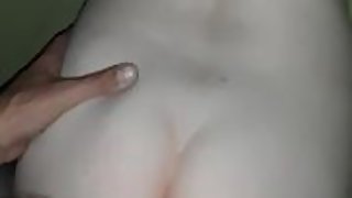Cumming on the feistywife and spraying cum