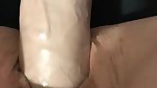 Immense fake penis stretching my hoe poon